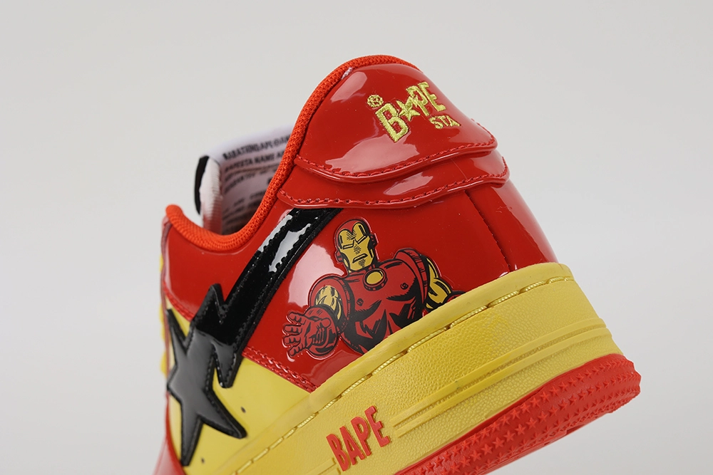 marvel x bapesta ‘iron man’ replica