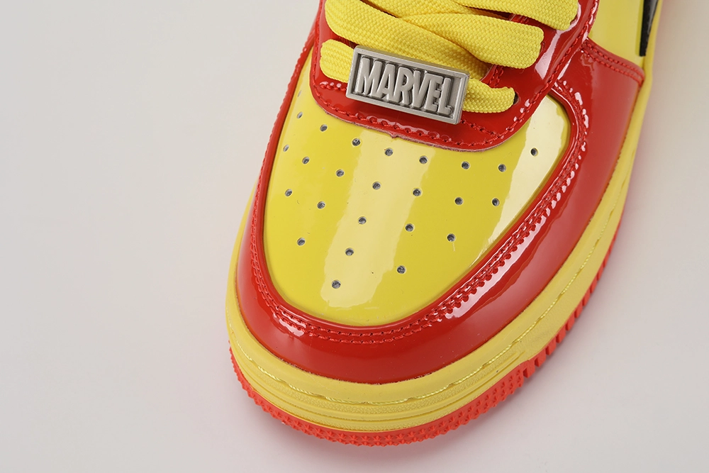 marvel x bapesta ‘iron man’ replica