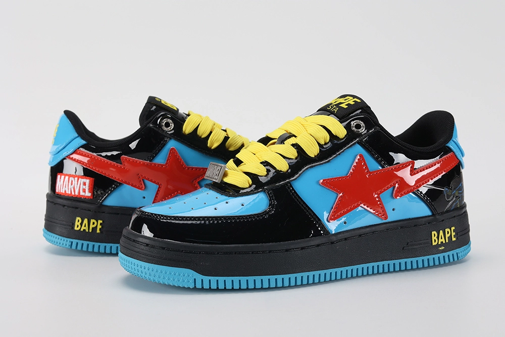 marvel x bapesta ‘black widow’ replica