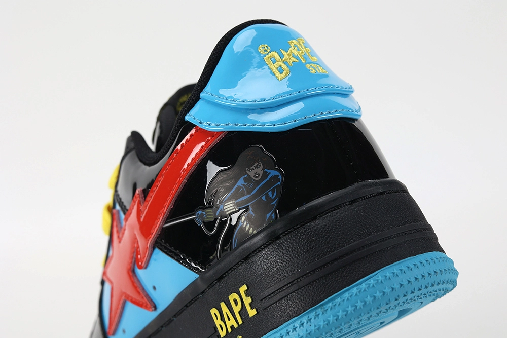 marvel x bapesta ‘black widow’ replica