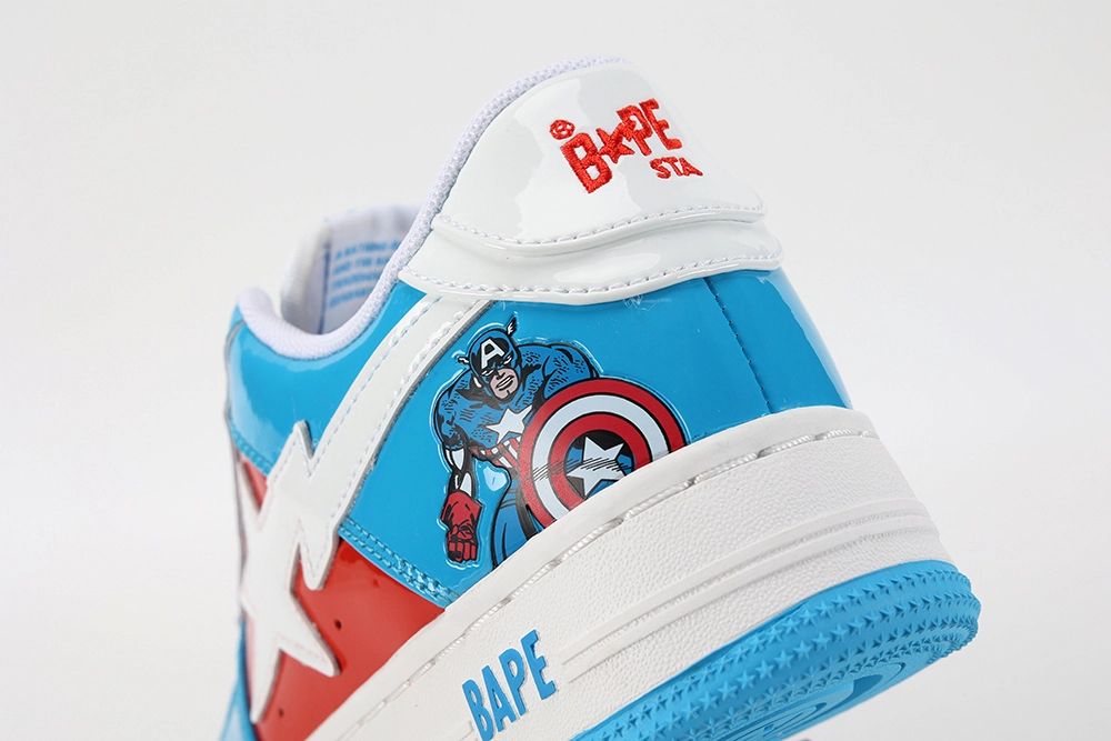 marvel x bapesta ‘captain america’ replica