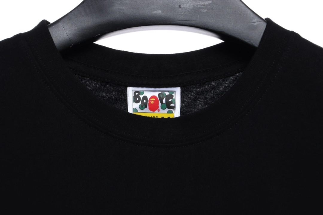 multi-color block camouflage short sleeve