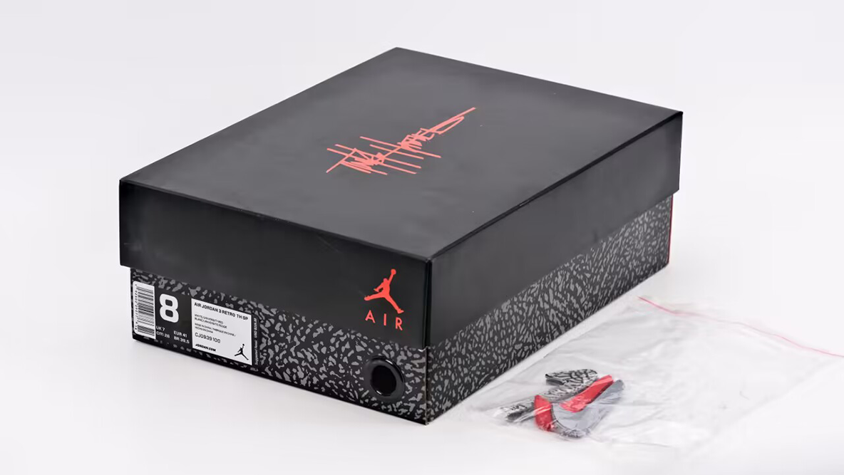 air jordan 3 retro tinker white university red replica