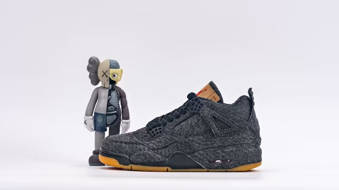 air jordan 4 levi’s balck replica