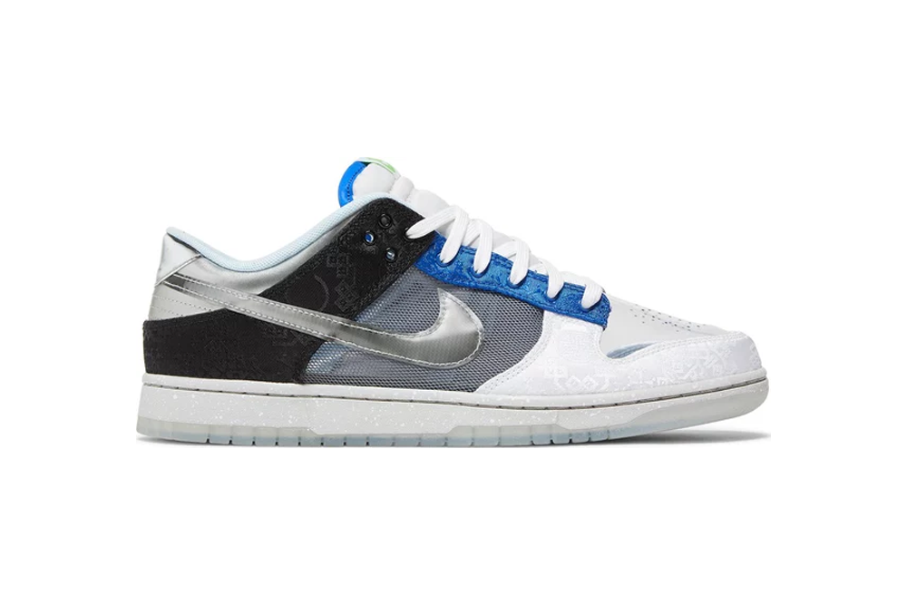 clot x dunk low sp ‘what the’ with trading card replica