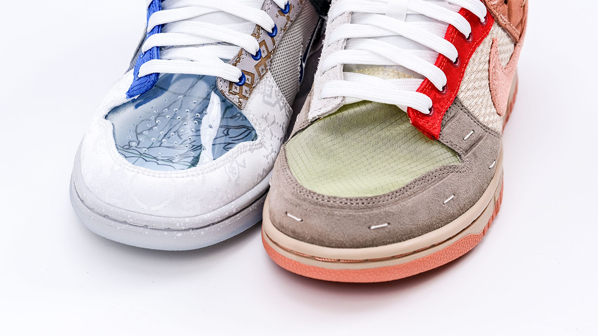 clot x dunk low sp ‘what the’ with trading card replica