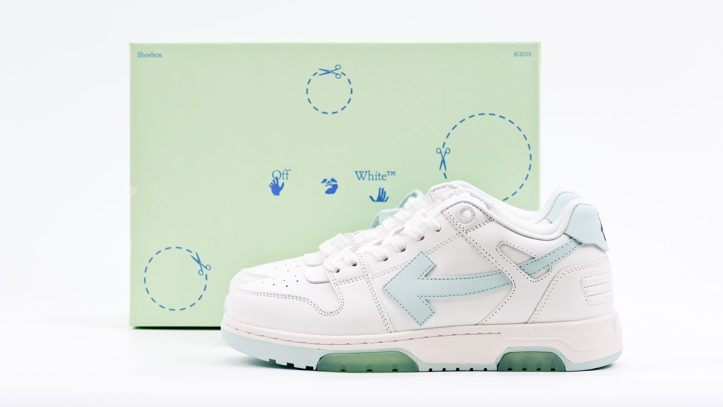 off-white out of office ‘white mint green’ replica