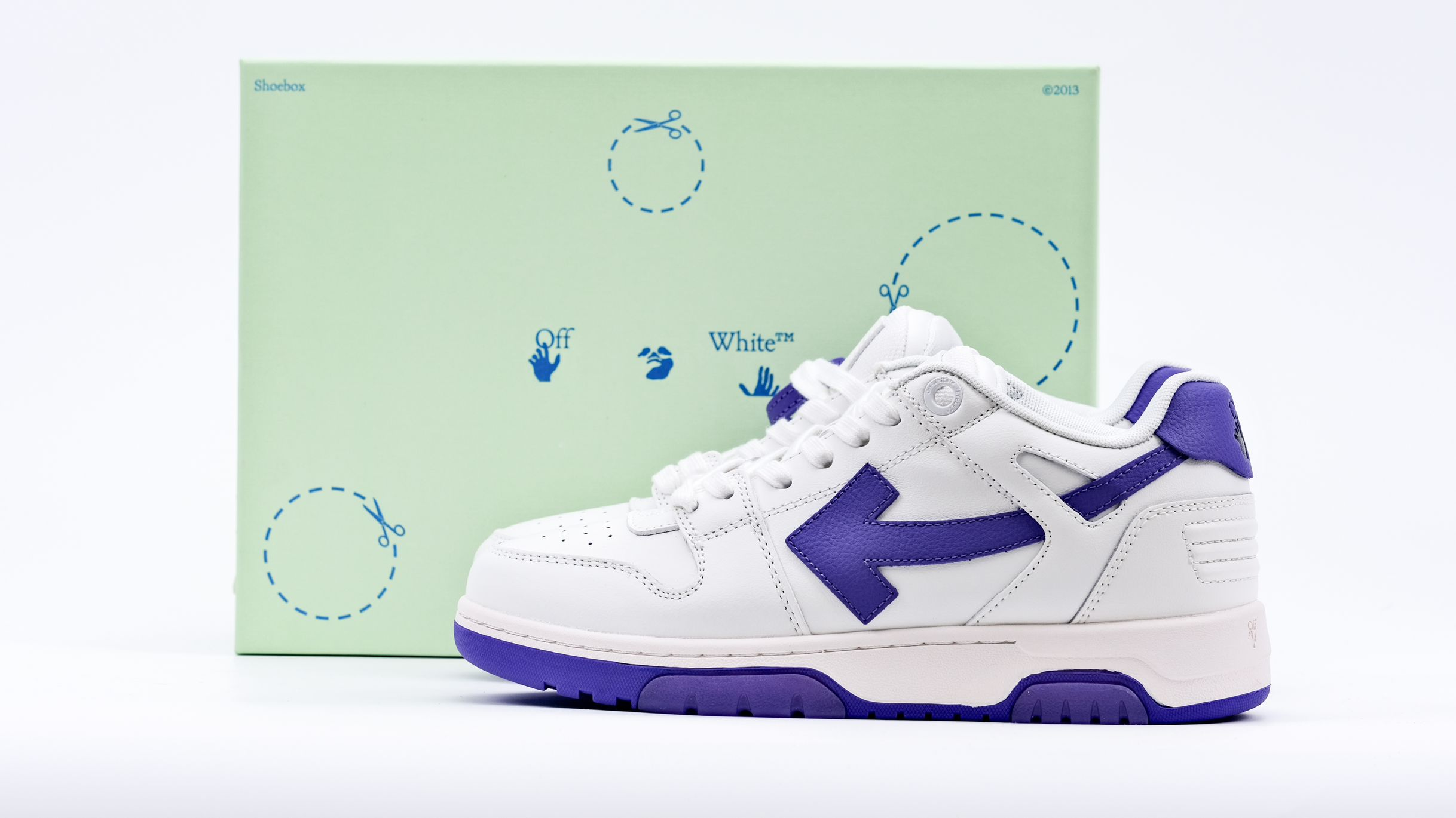 off-white out of office ‘white violet purple’ replica