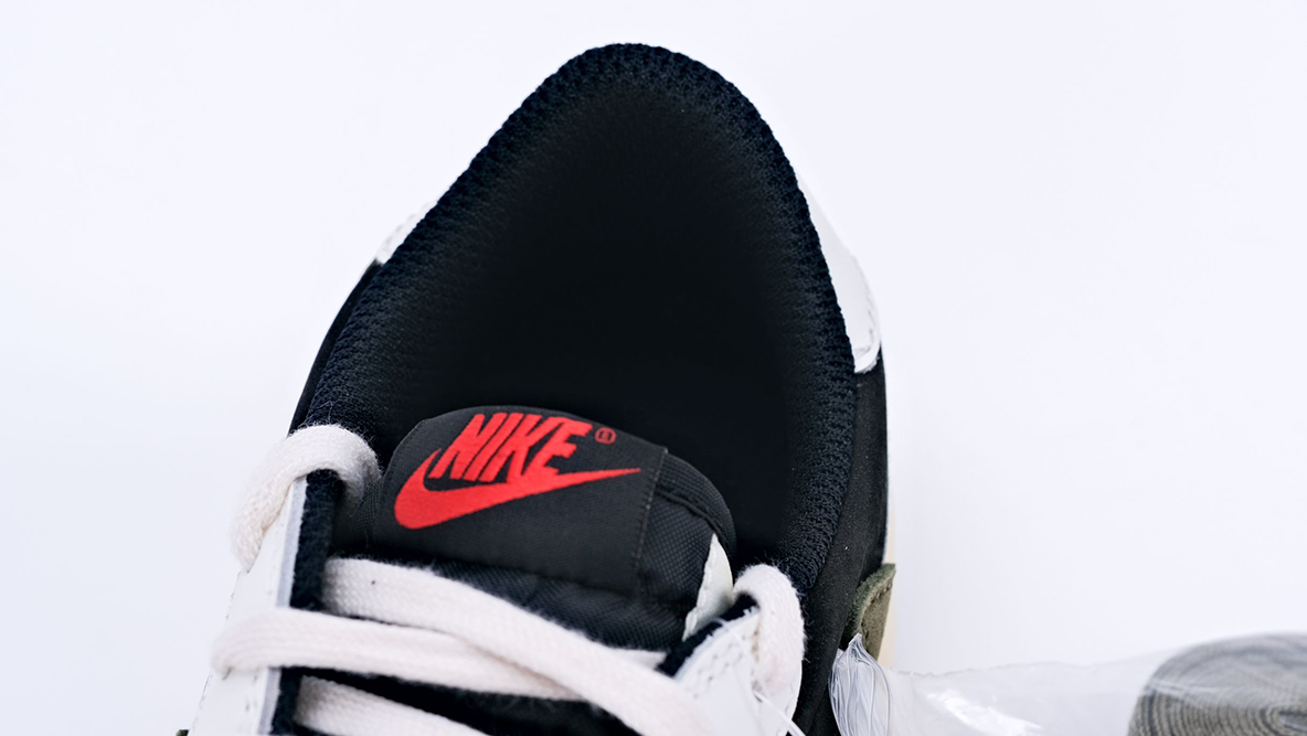 travis scott x air jordan 1 low og ps ‘olive’ (child) replica