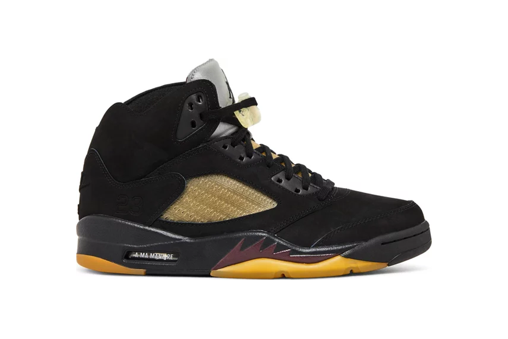 a ma maniére x air jordan 5 retro ‘black’ replica