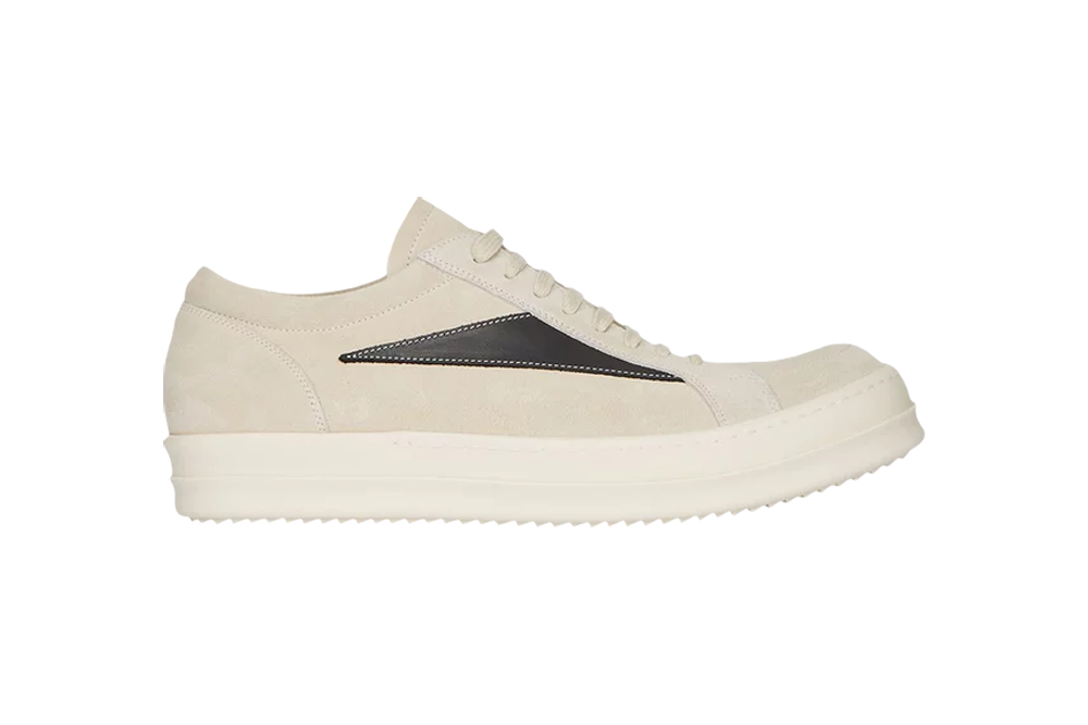 rick owens luxor vintage low ‘milk black’ replica