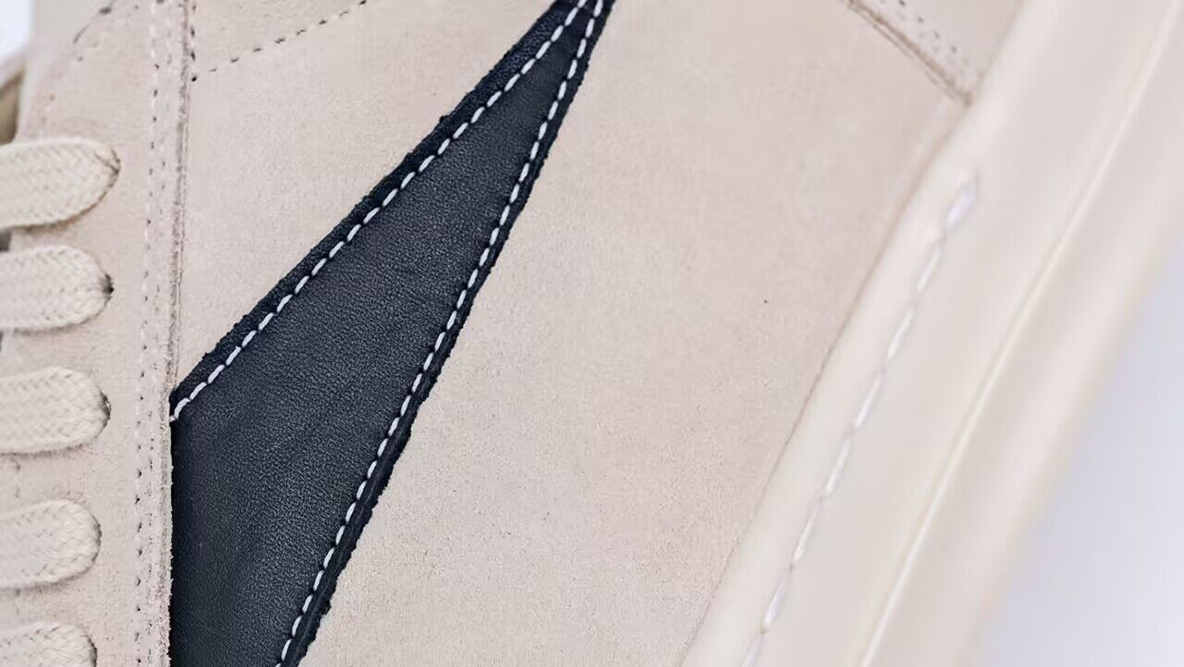 rick owens luxor vintage low ‘milk black’ replica