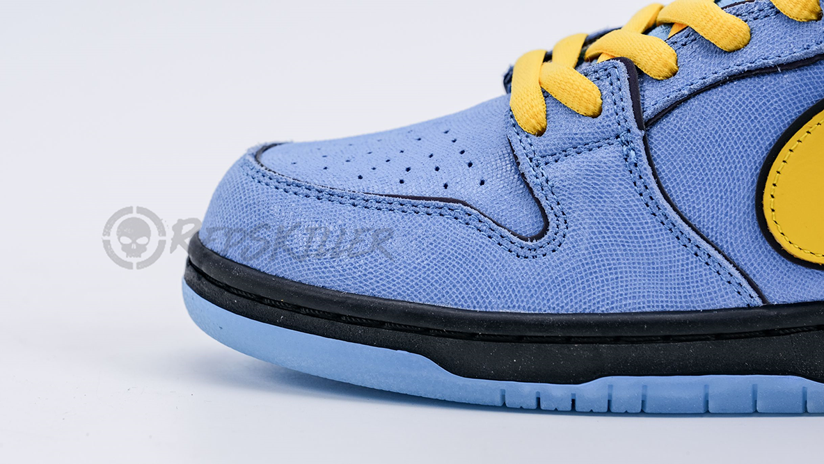 the powerpuff girls x dunk low pro sb qs ‘bubbles’ replica