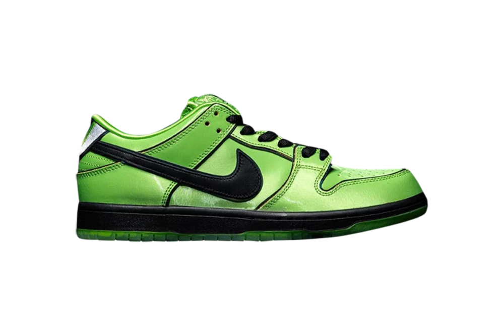 the powerpuff girls x dunk low pro sb qs ‘buttercup’ replica