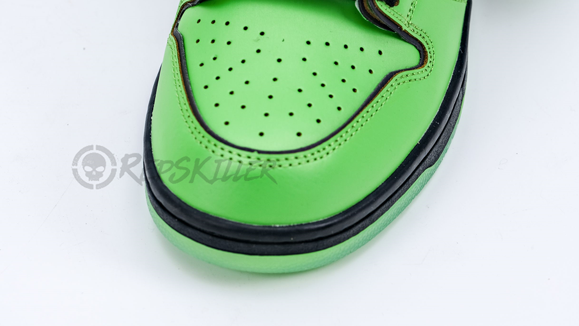 the powerpuff girls x dunk low pro sb qs ‘buttercup’ replica