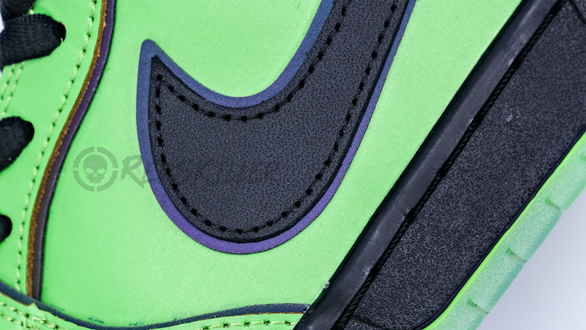 the powerpuff girls x dunk low pro sb qs ‘buttercup’ replica