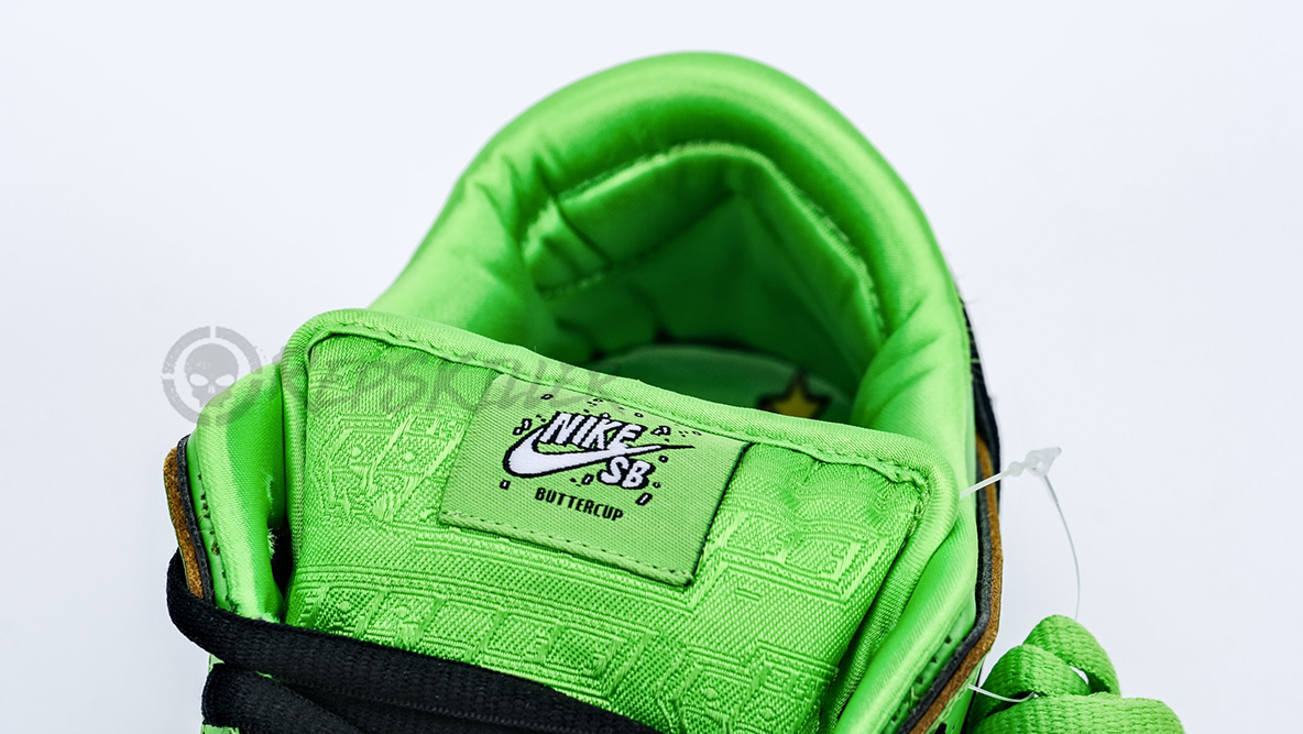 the powerpuff girls x dunk low pro sb qs ‘buttercup’ replica