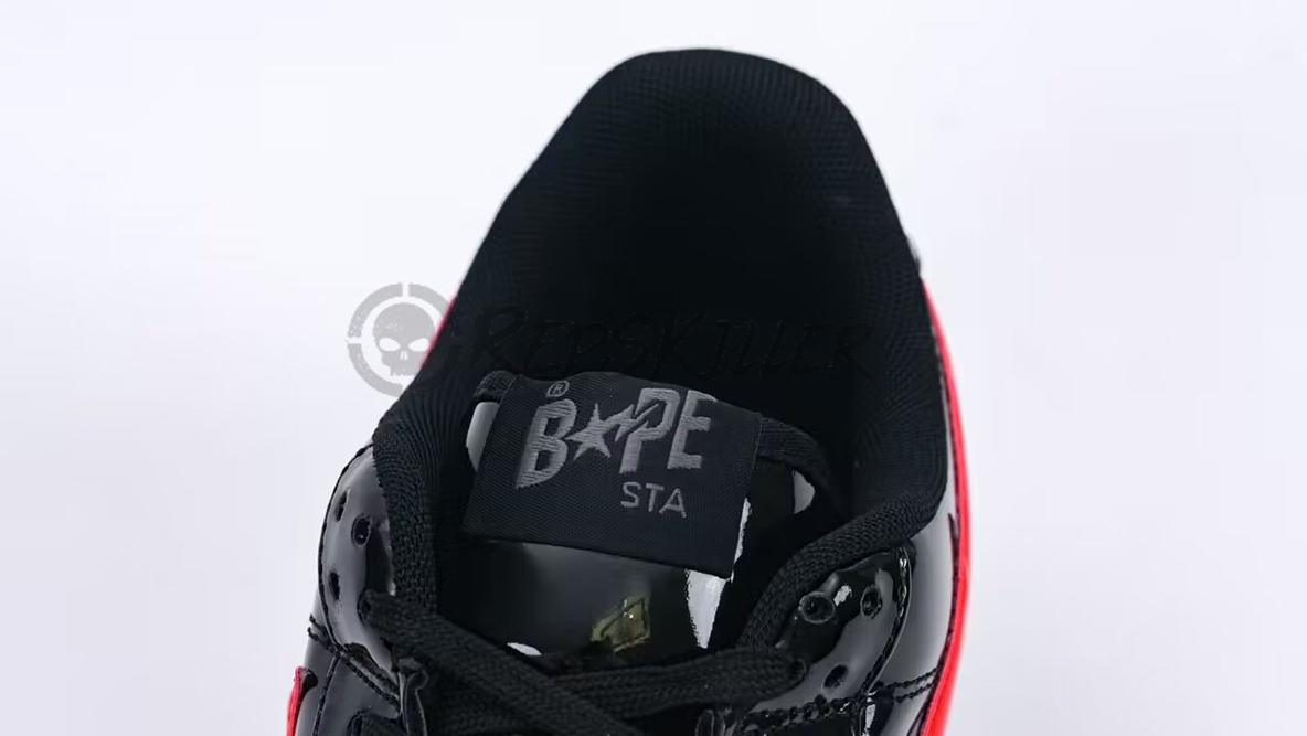 bapesta low m1 ‘shark F**e-black red’ replica