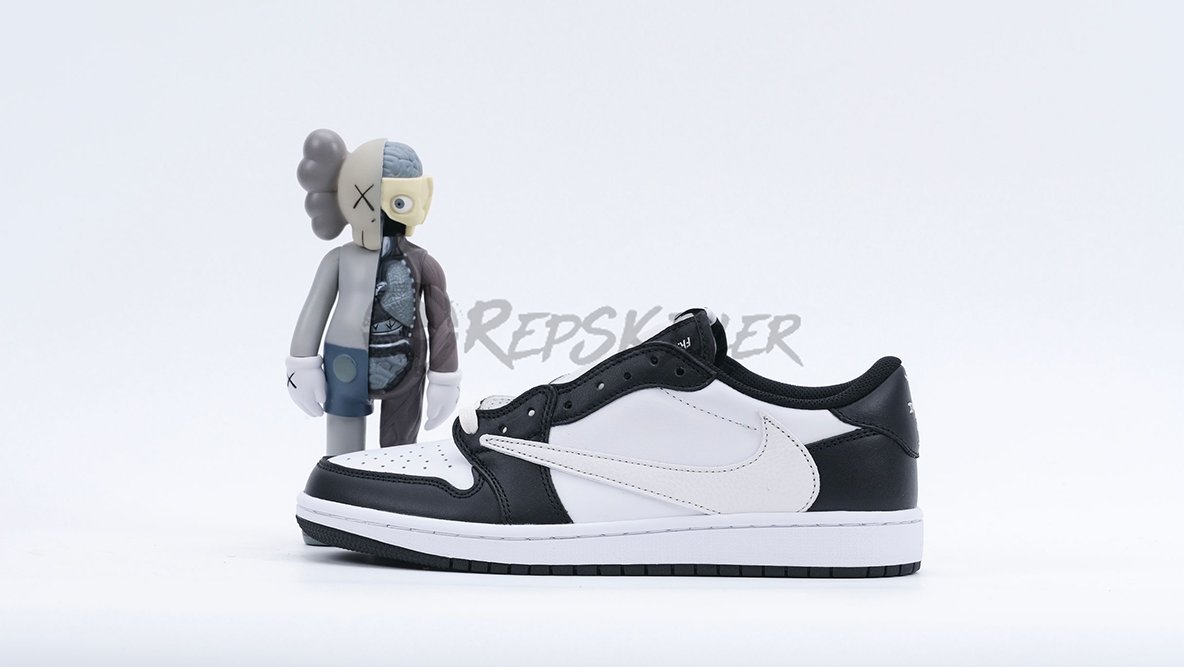 travis scott x air jordan 1 low custom black replica
