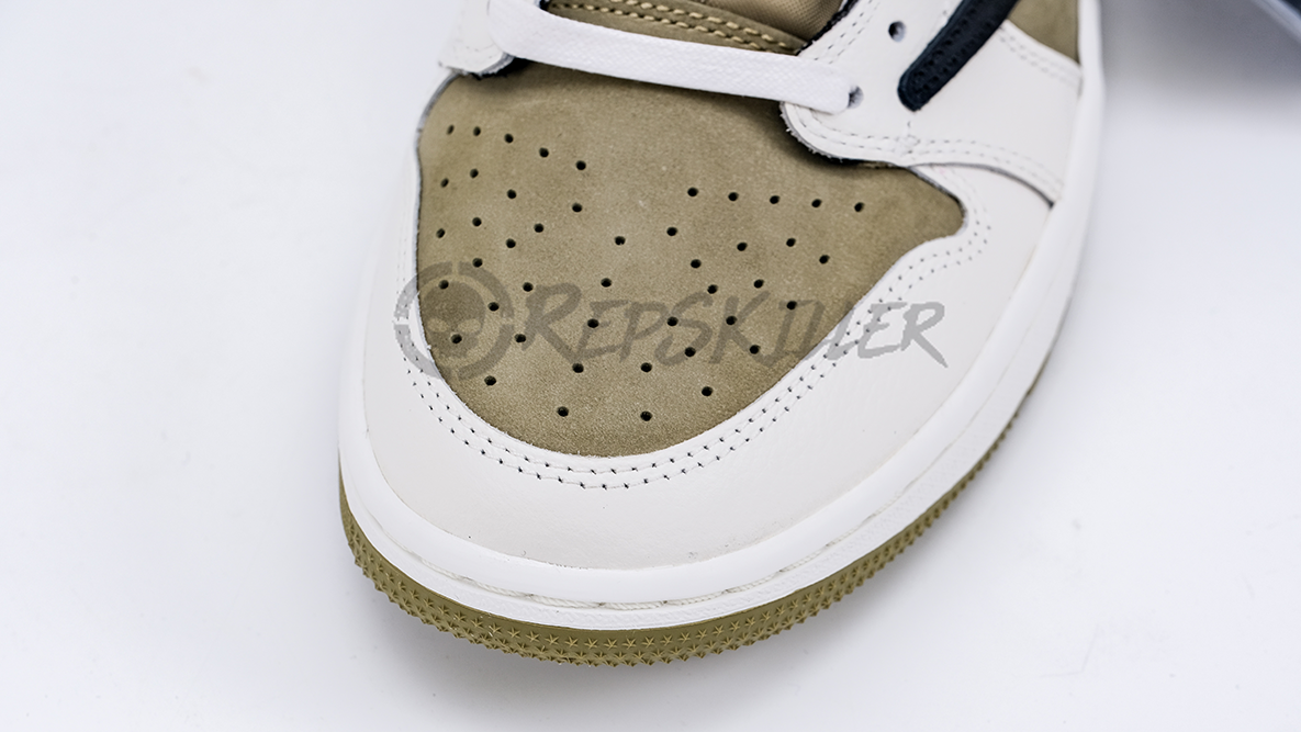 travis scott x air jordan 1 low golf ‘neutral olive’ replica
