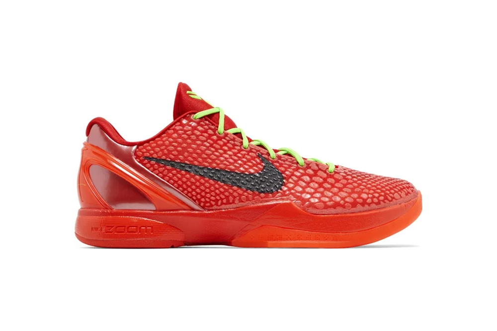 zoom kobe 6 protro ‘reverse grinch’ replica
