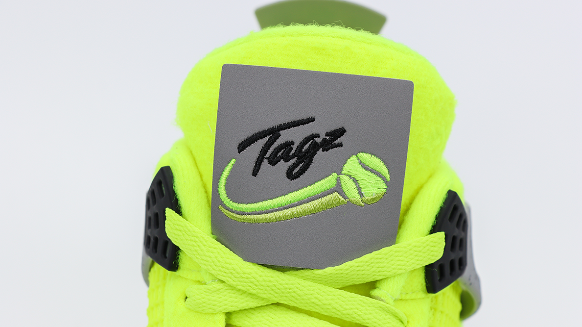 tagz x air jordan 4 “tennis” replica