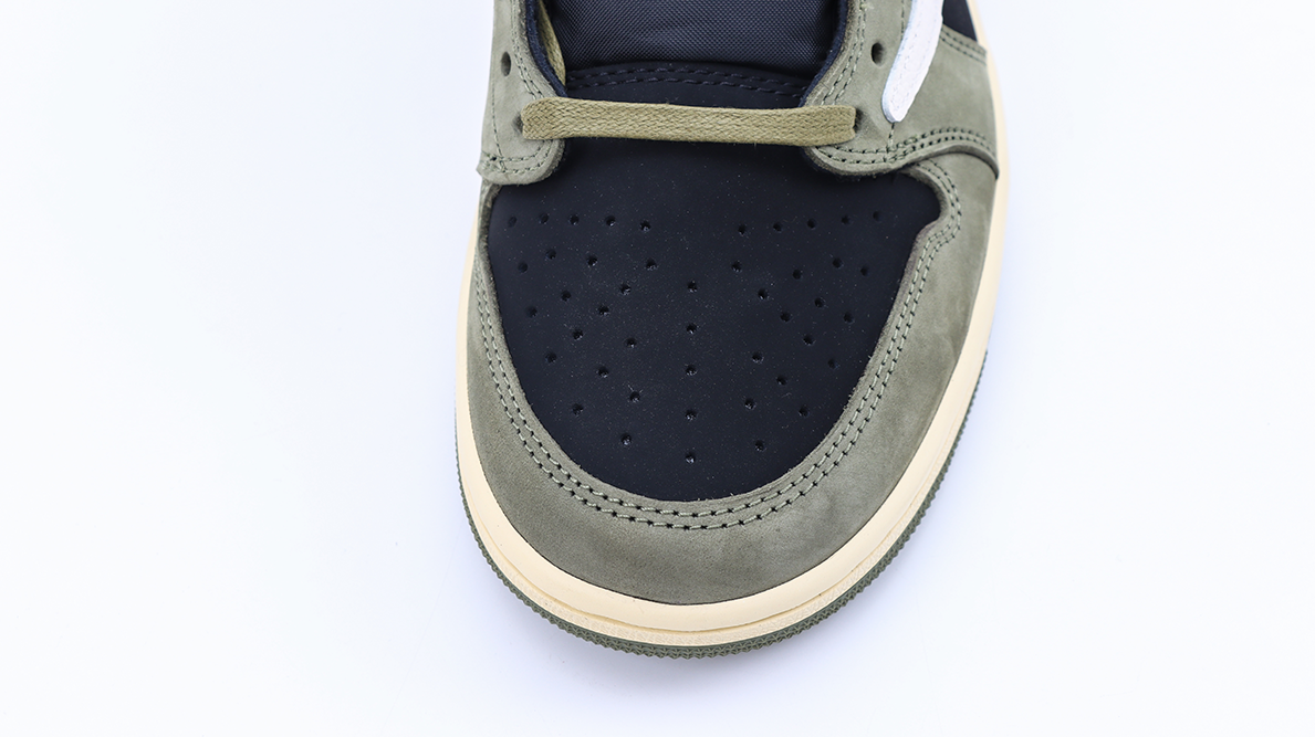 travis scott x air jordan 1 low og sp ‘black olive’ replica