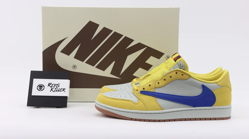 travis scott x wmns air jordan 1 retro low og sp ‘canary’ replica