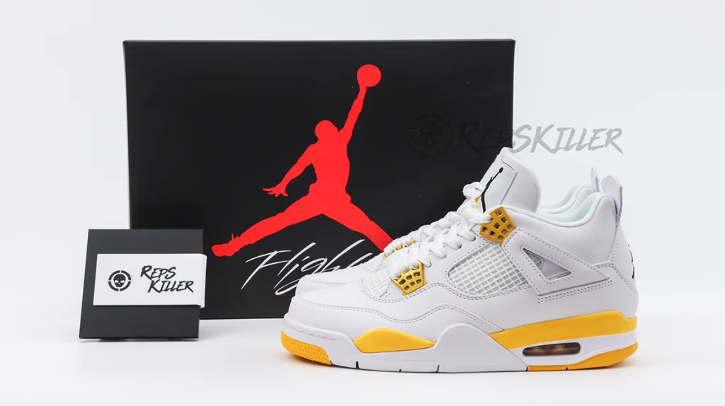 air jordan 4 retro “white yellow” replica