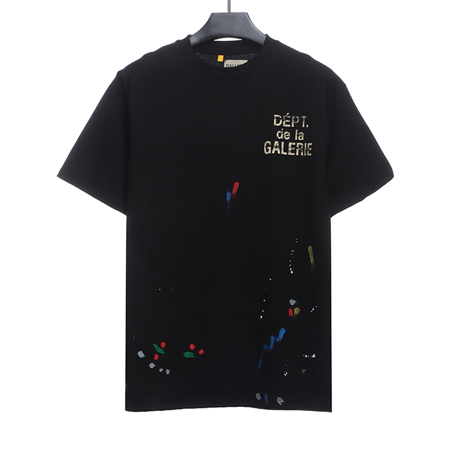 handmade splattered ink short sleeve
