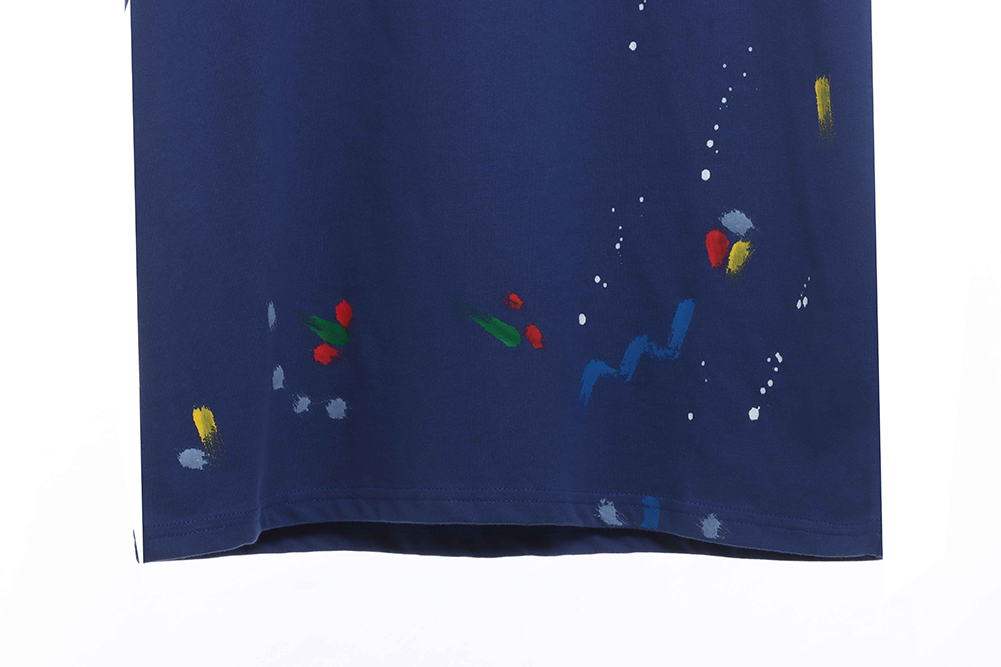 handmade splattered ink short sleeve