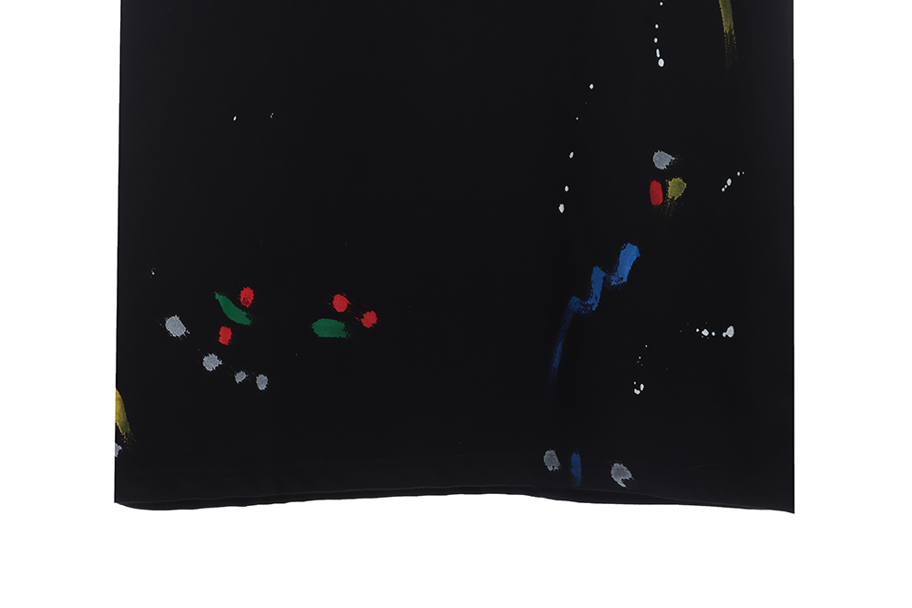 handmade splattered ink short sleeve