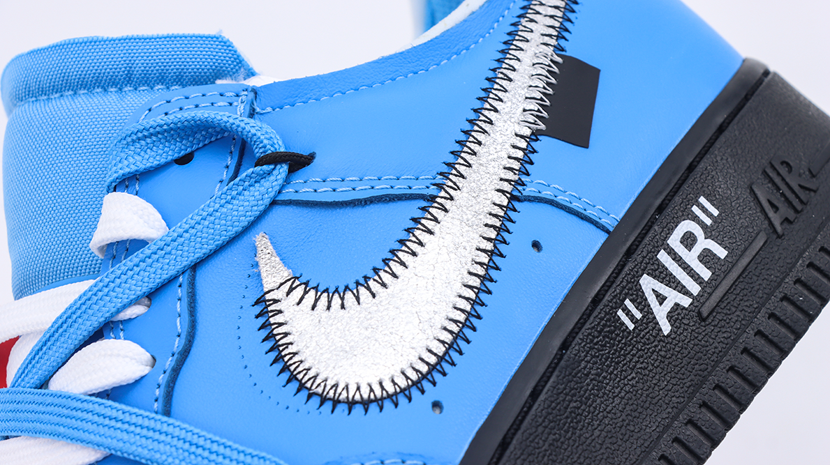 off-white x air force 1 “university blue” replica