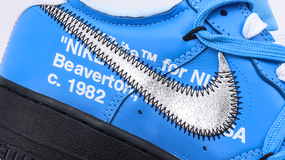 off-white x air force 1 “university blue” replica
