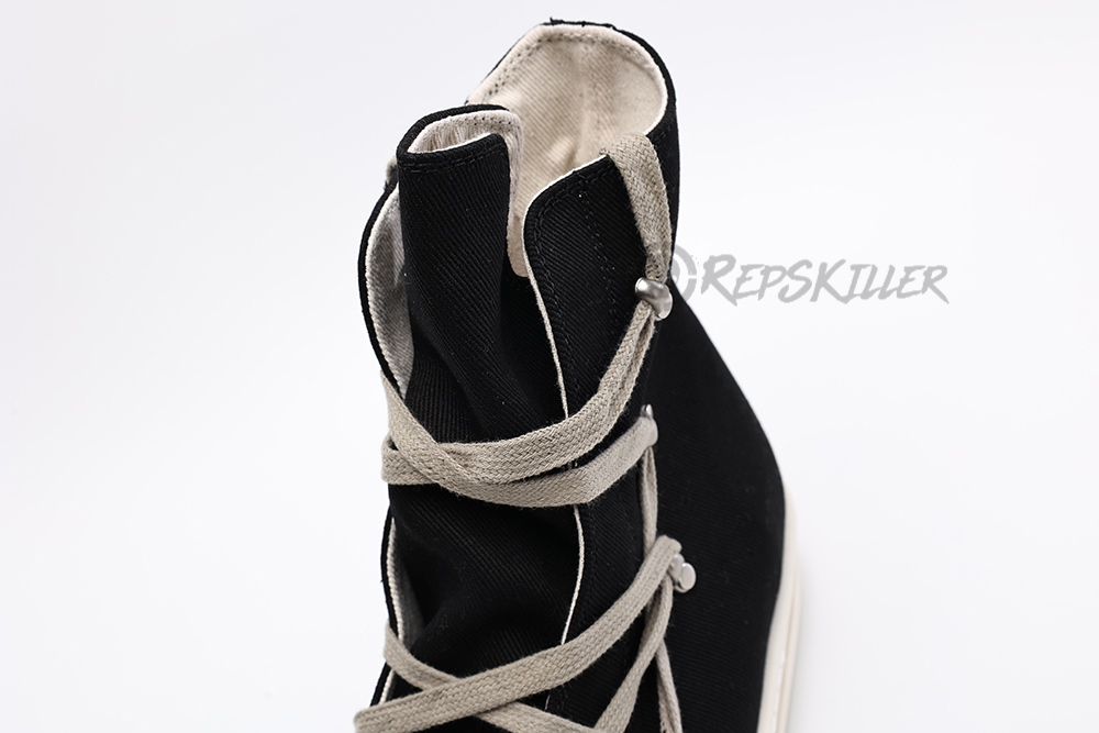 rick owens wmns drkshdw strobe cotton denim hexa high “black milk”replica