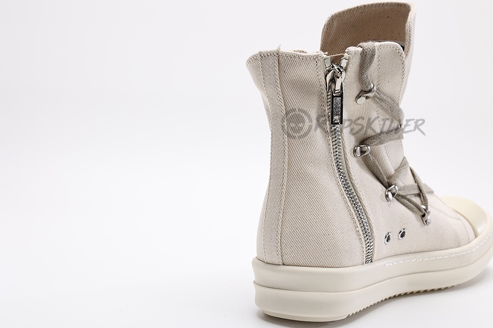 rick owens wmns drkshdw strobe cotton denim hexa high “black milk”replica