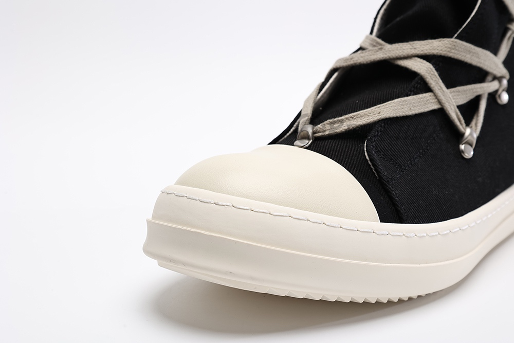 rick owens wmns drkshdw strobe cotton denim hexa high “black milk”replica