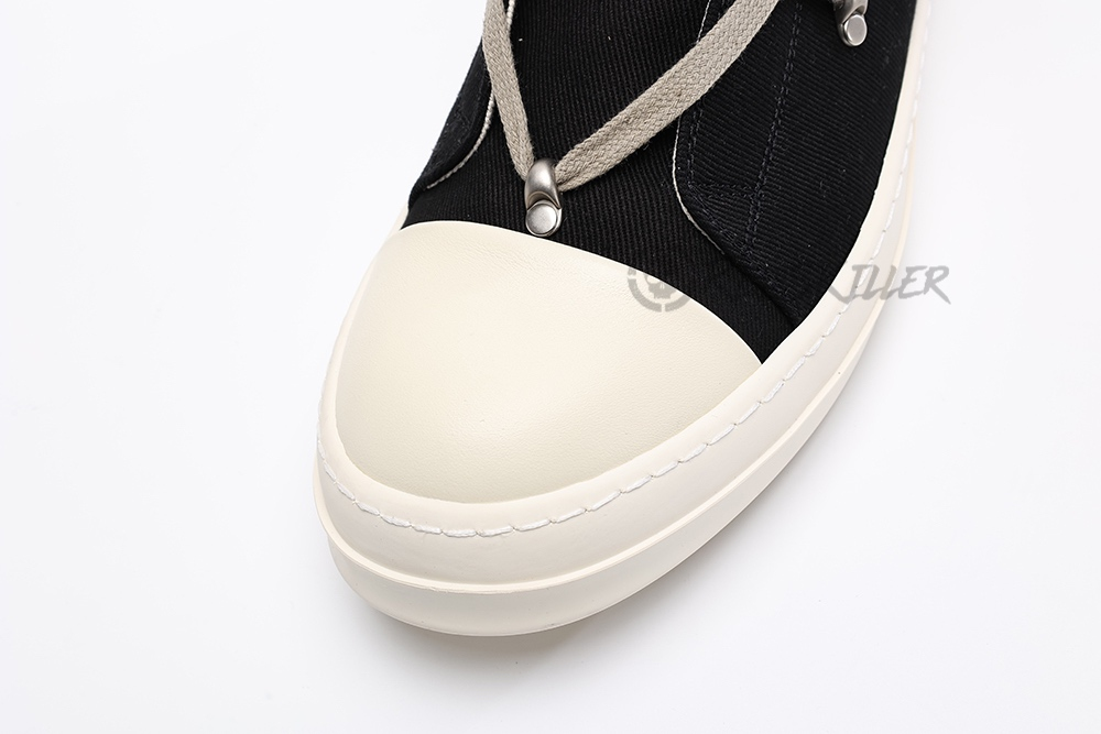 rick owens wmns drkshdw strobe cotton denim hexa high “black milk”replica