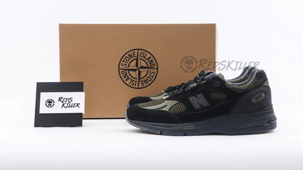 stone island x 991v2 made in england “black” replica