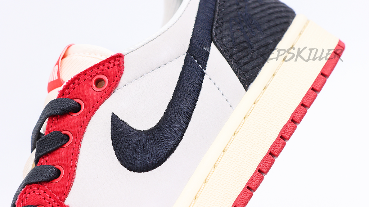 trophy room x air jordan 1 retro low og sp “rookie card – away” replica