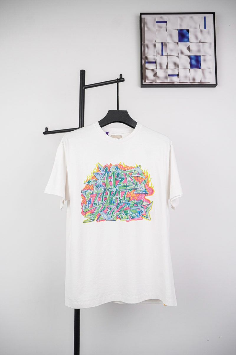 gallery dept graffiti letter print t-shirt