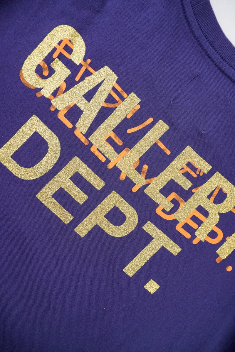 gallery dept tokyo alphabet glitter print t-shirt
