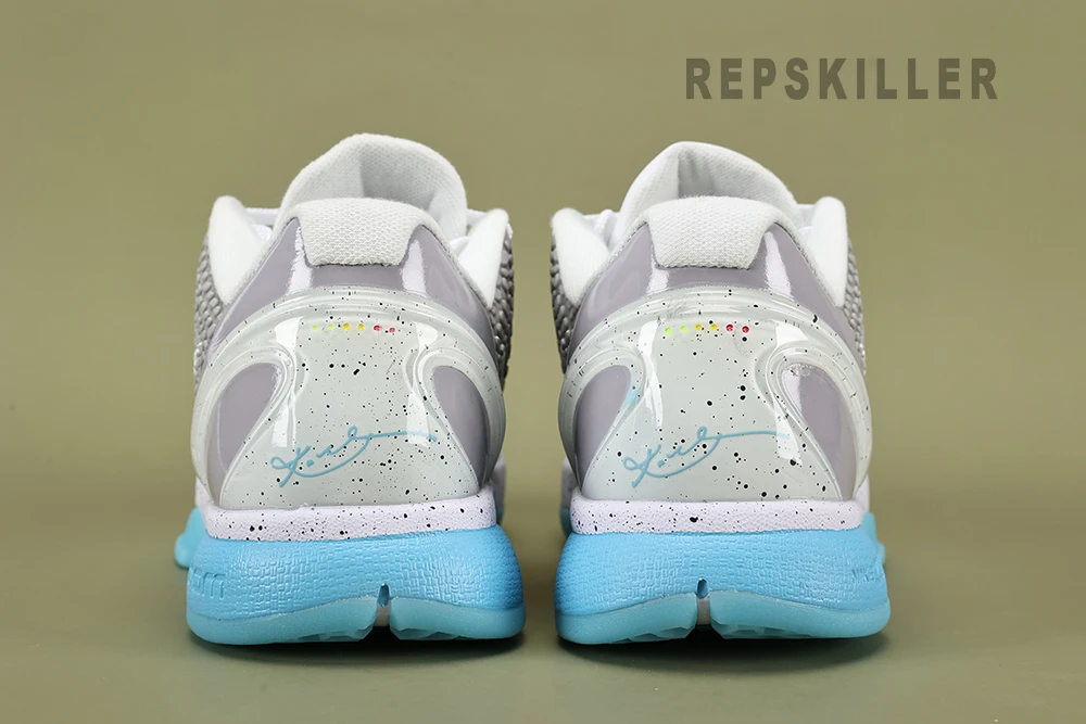 kobe 6 white blue grey new sneakers