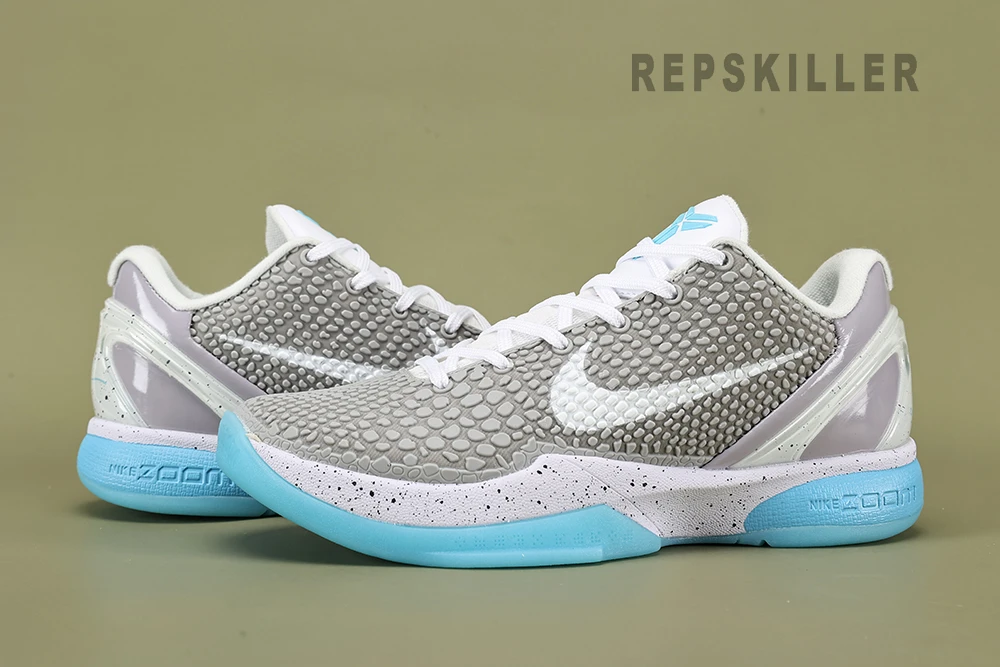 kobe 6 white blue grey new sneakers