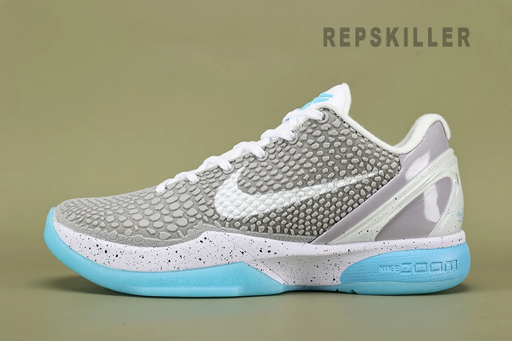 kobe 6 white blue grey new sneakers