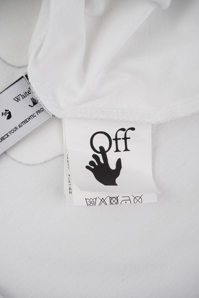 off-white blue arrow printed t-shirt