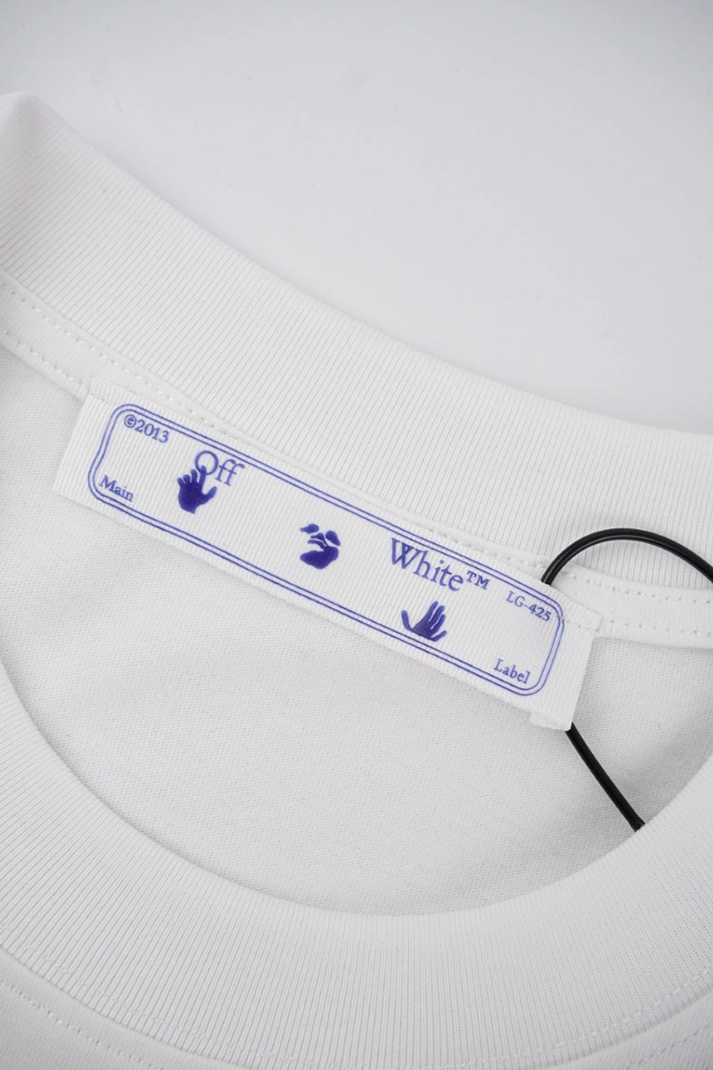 off-white blue arrow printed t-shirt