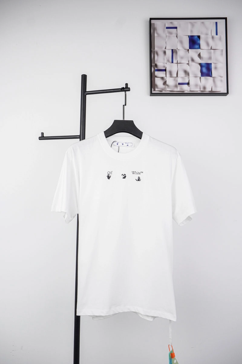 off-white blue arrow printed t-shirt