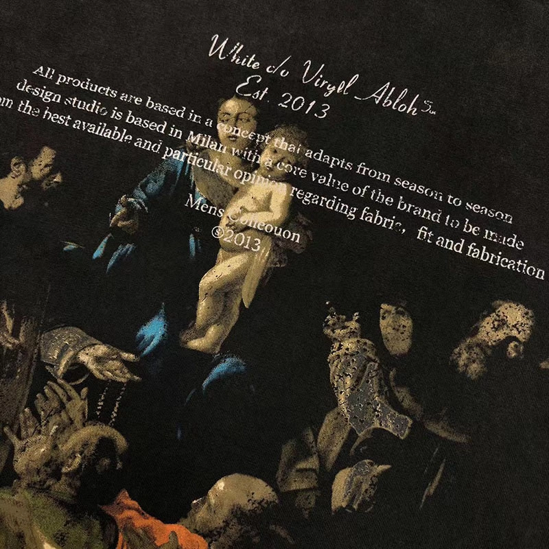 off-white caravaggio print t-shirt
