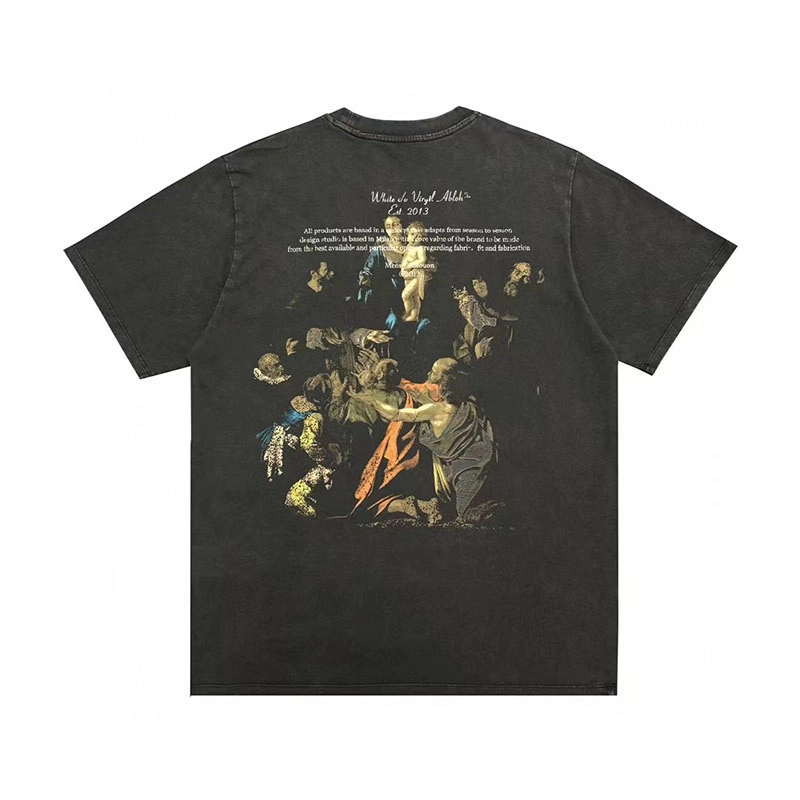 off-white caravaggio print t-shirt